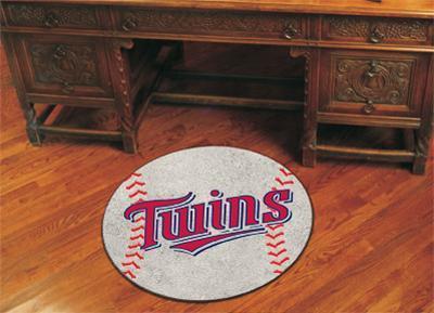 Round Rugs MLB Minnesota Twins Baseball Mat 27" diameter