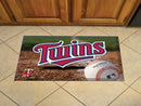 Outdoor Welcome Mats MLB Minnesota Twins Scraper Mat 19"x30" Ball