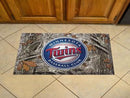 Welcome Mat MLB Minnesota Twins Scraper Mat 19"x30" Camo