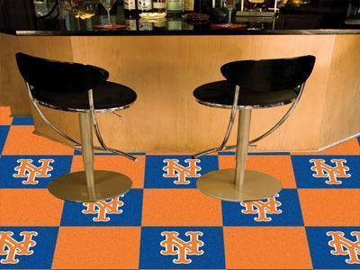 Carpet Squares MLB New York Mets 18"x18" Carpet Tiles