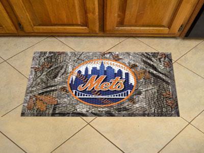 Welcome Door Mat MLB New York Mets Scraper Mat 19"x30" Camo