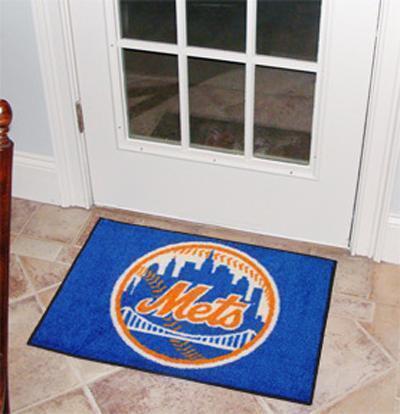 Living Room Rugs MLB New York Mets Starter Rug 19"x30"