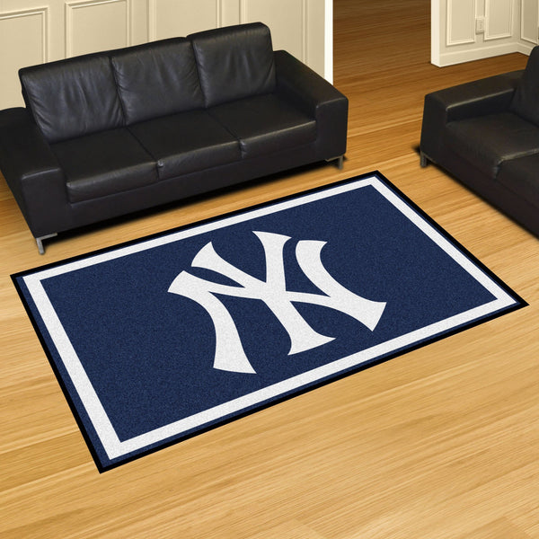 5x8 Rug MLB New York Yankees 5'x8' Plush Rug