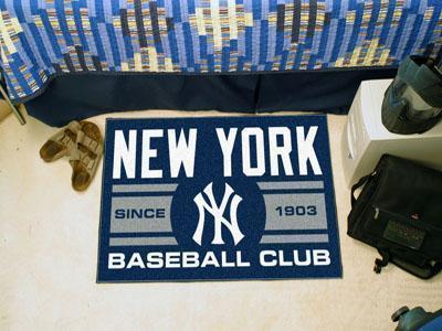Outdoor Rug MLB New York Yankees Baseball Club Starter Rug 19"x30"
