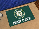 Living Room Rugs MLB Oakland Athletics Man Cave Starter Rug 19"x30"