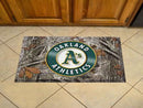 Welcome Mat MLB Oakland Athletics Scraper Mat 19"x30" Camo