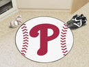 Round Rugs MLB Philadelphia Phillies Baseball Mat 27" diameter