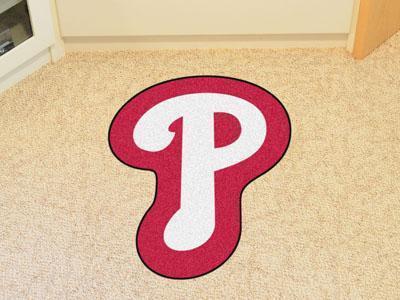 Custom Mats MLB Philadelphia Phillies Mascot Custom Shape Mat