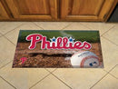 Welcome Door Mat MLB Philadelphia Phillies Scraper Mat 19"x30" Ball