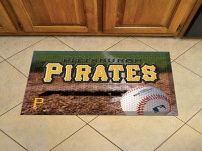 Outdoor Welcome Mats MLB Pittsburgh Pirates Scraper Mat 19"x30" Ball