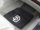 Weather Car Mats MLB San Diego Padres 2-pc Vinyl Front Car Mats 17"x27"