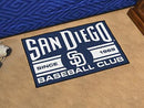 Indoor Outdoor Rugs MLB San Diego Padres Baseball Club Starter Rug 19"x30"