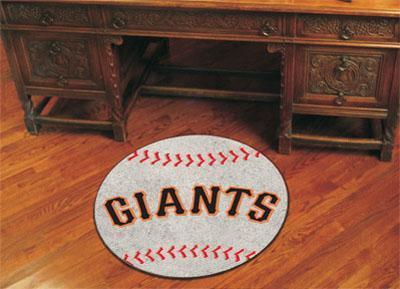 Round Rugs MLB San Francisco Giants Baseball Mat 27" diameter