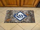 Welcome Mat MLB Tampa Bay Devil Rays Scraper Mat 19"x30" Camo