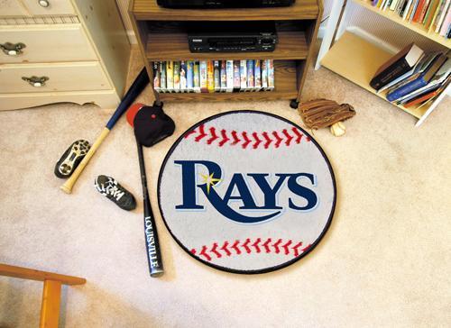Round Rugs For Sale MLB Tampa Bay Rays Baseball Mat 27" diameter