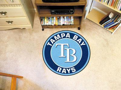 Round Rugs MLB Tampa Bay Rays Roundel Mat 27" diameter