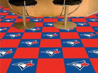 Carpet Flooring MLB Toronto Blue Jays 18"x18" Carpet Tiles