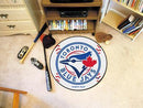 Round Area Rugs MLB Toronto Blue Jays Baseball Mat 27" diameter