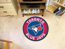 Round Outdoor Rugs MLB Toronto Blue Jays Roundel Mat 27" diameter