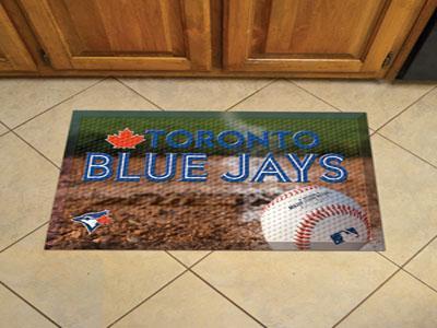 Custom Welcome Mats MLB Toronto Blue Jays Scraper Mat 19"x30" Ball