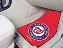 Custom Car Mats MLB Washington Nationals 2-pc Carpeted Front Car Mats 17"x27"