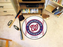 Round Area Rugs MLB Washington Nationals Baseball Mat 27" diameter