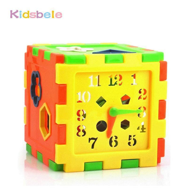 Model Building Kits Plastic Toy&Hobbies Colorful Educational Brick Toys For Children Kid Box Learn Time Shape Preschool Baby Toy--JadeMoghul Inc.