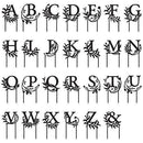 Modern Fairy Tale Monogram Acrylic Cake Topper - White & Symbol (Pack of 1)-Wedding Cake Toppers-JadeMoghul Inc.