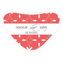 Modern Geometry Heart Container Sticker Putty Grey (Pack of 1)-Wedding Favor Stationery-Putty Grey-JadeMoghul Inc.