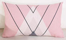 Modern Minimalist Geometric Cushion Pink Triangle Animal Deer Antler Letter Throw Pillows Headrest For Nordic Style Home Decor-A11-45x45cm Just Cover-JadeMoghul Inc.