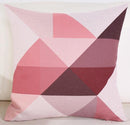 Modern Minimalist Geometric Cushion Pink Triangle Animal Deer Antler Letter Throw Pillows Headrest For Nordic Style Home Decor-A2-45x45cm Just Cover-JadeMoghul Inc.