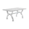 Modern Style Rectangular Wooden and Acrylic Dining Table, White-Dining Furniture-White-Engineered Wood and Acrylic-JadeMoghul Inc.