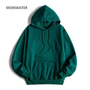 MOINWATER Brand New Women Fleece Hoodies Lady Streetwear Sweatshirt Female White Black Winter Warm Hoodie Outerwear MH2001 AExp