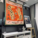 Mona Lisa Graffiti Tapestry Wall Hanging Bohemian Beach Mat Polyester Blanket Yoga Mat Home Bedroom Art Carpet AExp