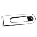 Money clip Money Clips For Men LO4131 Rhodium Brass Money clip with Epoxy in Jet Alamode Fashion Jewelry Outlet