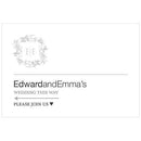 Monogram Simplicity Directional Poster - Botanical Wreath (Pack of 1)-Weddingstar-JadeMoghul Inc.