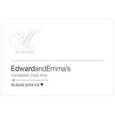 Monogram Simplicity Directional Wedding Sign - Elegant (Pack of 1)-Wedding Signs-JadeMoghul Inc.