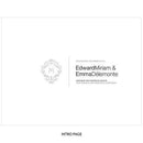 Monogram Simplicity Personalized Guest Book with White Acrylic Cover (Pack of 1)-Wedding Reception Accessories-JadeMoghul Inc.