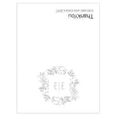 Monogram Simplicity Place Card With Fold - Botanical Wreath (Pack of 1)-Table Planning Accessories-JadeMoghul Inc.