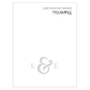 Monogram Simplicity Place Card With Fold - Simple Ampersand (Pack of 1)-Table Planning Accessories-JadeMoghul Inc.