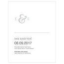 Monogram Simplicity Save The Date Card - Simple Ampersand (Pack of 1)-Weddingstar-JadeMoghul Inc.