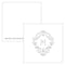 Monogram Simplicity Square Favor Tag - Classic Filigree (Pack of 1)-Wedding Favor Stationery-JadeMoghul Inc.