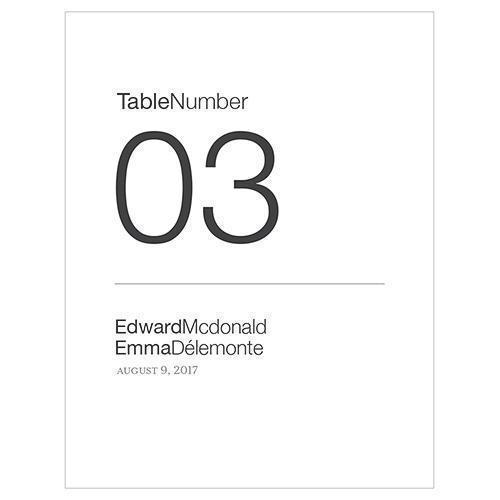 Monogram Simplicity Table Numbers Numbers 85-96 (Pack of 12)-Table Planning Accessories-1-12-JadeMoghul Inc.