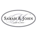 Monogram Window Cling Large Indigo Blue (Pack of 1)-Wedding Signs-Aqua Blue-JadeMoghul Inc.