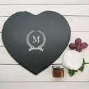 Cheese Board Ideas Monogrammed Wreath Heart Slate Cheese Board