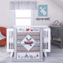 Moose Canoe 4 Piece Crib Bedding Set-MOOSE-JadeMoghul Inc.