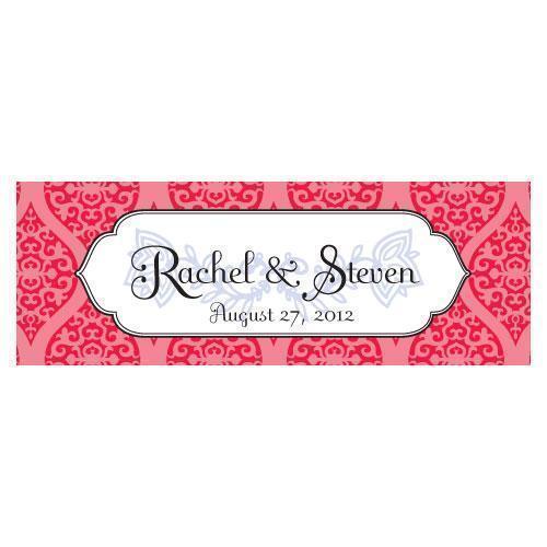 Moroccan Small Rectangular Tag Ruby (Pack of 1)-Wedding Favor Stationery-Ruby-JadeMoghul Inc.