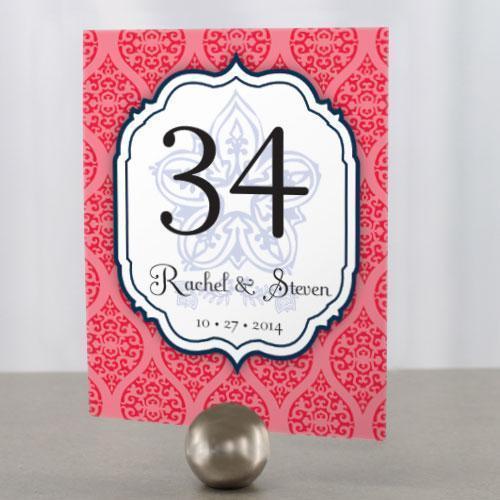 Moroccan Table Number Numbers 1-12 Daiquiri Green (Pack of 12)-Table Planning Accessories-Red-25-36-JadeMoghul Inc.