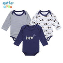 Mother Nest 3 PcsLot Baby Romper Infant Romper Long Sleeve Jumpsuit Romper 12 Colors Brand Baby Girl Boy Clothing Christmas-HZCP16301B-3M-JadeMoghul Inc.