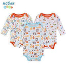 Mother Nest 3 PcsLot Baby Romper Infant Romper Long Sleeve Jumpsuit Romper 12 Colors Brand Baby Girl Boy Clothing Christmas-XTCP16301B-3M-JadeMoghul Inc.